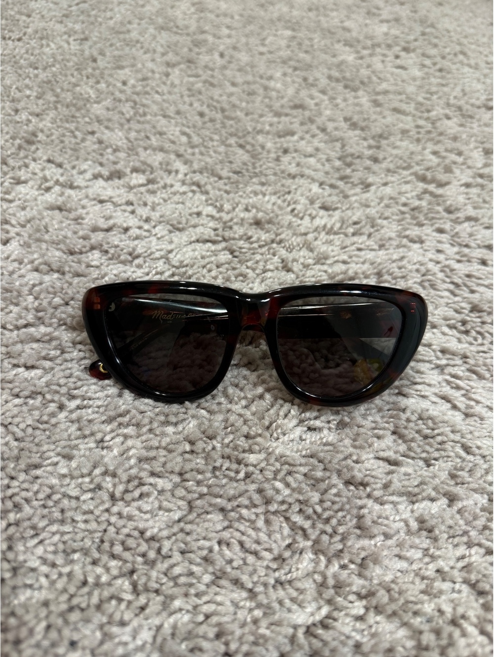 Madewell Tortoise Shell Sunglasses with Dark Lenses